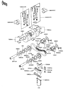 KZ750 CSR Crankshaft / balancer