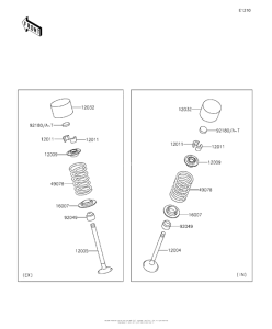 ZR800 Клапана