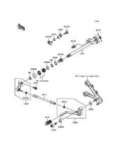 ZX600 Механизм переключения передач