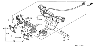CN250 Задний фонарь