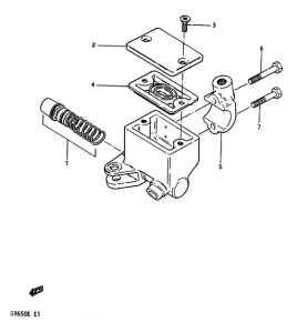 GR650 Передний тормозной цилиндр