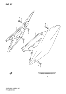 RM-Z450 Обтекатель задний