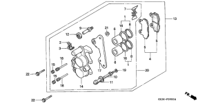 NSR50S Передний суппорт