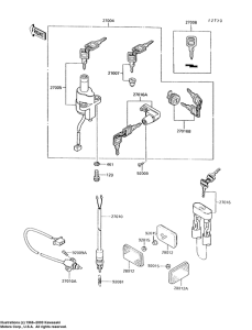 VN750 Замок зажикания