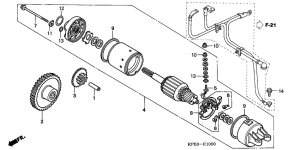 NSS250 Стартерный мотор