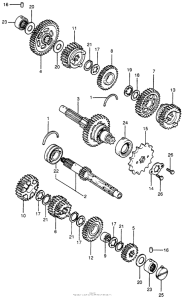 CB400 Трансмиссия