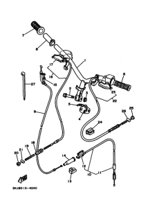 CY50 ｽﾃｱﾘﾝｸﾞﾊﾝﾄﾞﾙ. ｹｰﾌﾞﾙ