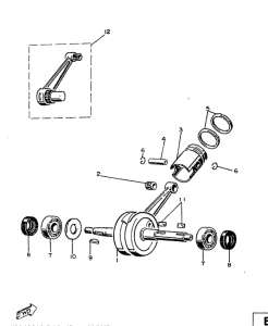 ME50 Коленчатый вал и поршни