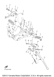 WR250F Подножки
