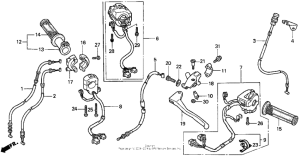 CBR900RR Рулевые переключатели