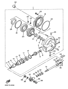 XV1000SE Ведущий вал
