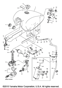 XVS950CUSP Топливный бак