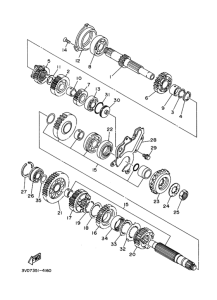 TDM850 Мост ведущий комплект