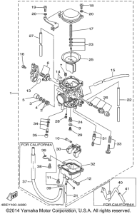 XT225PC Карбюратор
