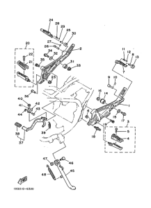 RZ250 ｽﾀﾝﾄﾞ. ﾌｰﾄﾚｽﾄ