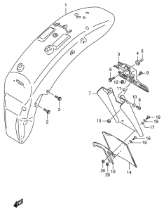 VS800 Заднее крыло