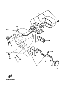 XVS1100 XVS11W Taillight unit ass`y