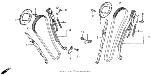 VT600C Цепь ГРМ