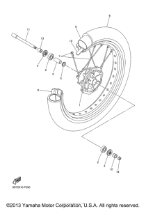WR250X Переднее колесо