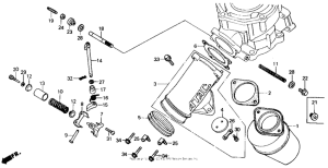 CR125R Exhaust manifold 84-86