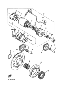 XT600E Муфта стартера