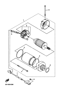 FZ1-NA Стартерный мотор