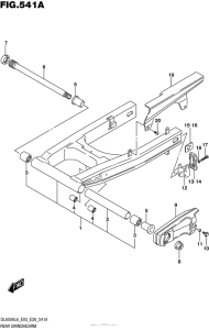 DL650 (ABS) Rear Swingingarm