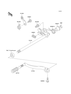 BJ250 Механизм переключения передач