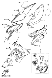 YQ50 Боковые обтекатели