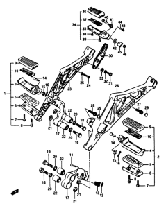 GS1150 Подножки