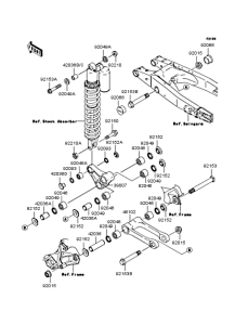 KX125 Задняя подвеска