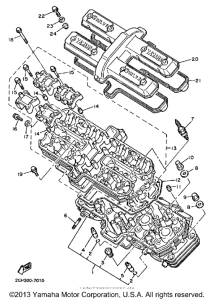 FZR750RT Cylinder-head