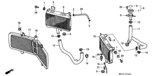 GL1500SE Радиатор