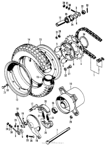 CT70 Переднее колесо