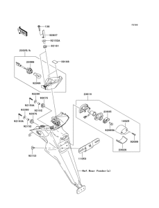 EX250 Taillight unit ass`y