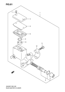 AN400 (ABS) Задний тормозной цилиндр