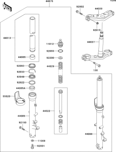 ZG1000 Передняя вилка