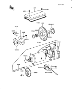 KZ1000 Starter motor / starter clutch