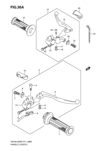 EN125 Рулевой рычаг