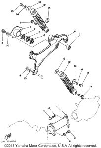 PW50G Rear arm - suspension