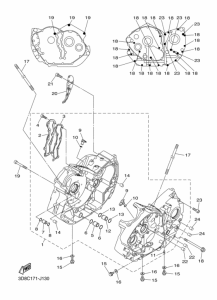 XVS1300A Картер двигателя