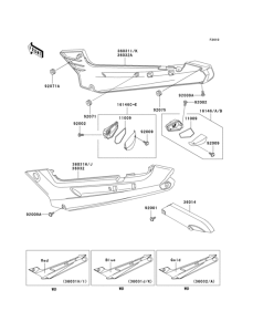 EX250 Side covers / chain cover(1 / 2)