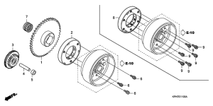 ANF125 Муфта стартера