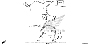 GL1800C Тормозные шланги передние