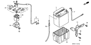 CB750F Аккумулятор