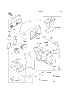 EX250 Воздушный фильтр