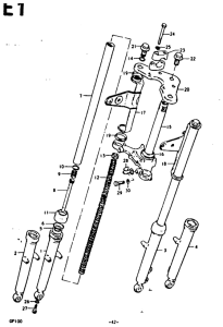 GP100 Вилка передней оси