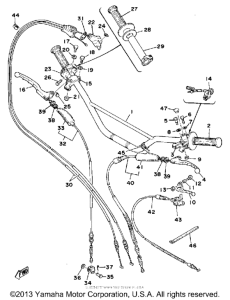TT500F Handle - wire