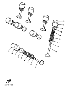 XJ600H (53KW) Клапана