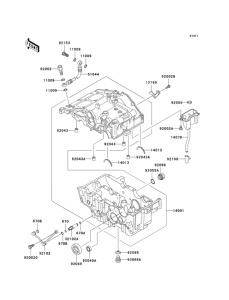 EX250 Картер двигателя